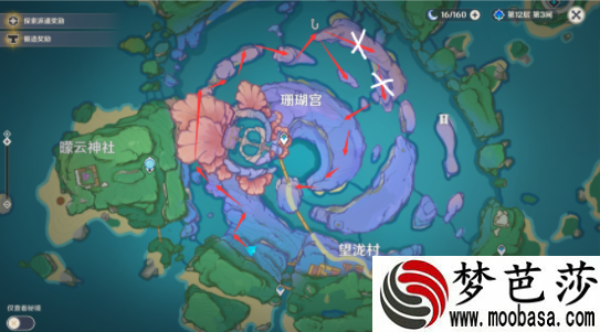 原神珊瑚宫雷灵路线位置