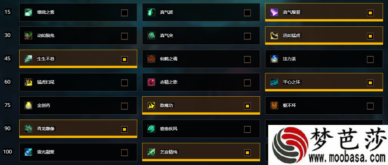 魔兽世界8.0奶僧PVP专精选择 奶僧PVP天赋选择