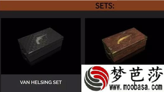 绝地求生van helsing set/gold rush set能开出什么东西