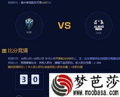 H2K vs ANX比分多少